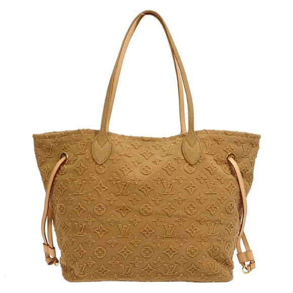 LOUIS VUITTON NEVERFULL MM SHOULDER TOTE BAG MONOGRAM STONE - Picture 1 of 10